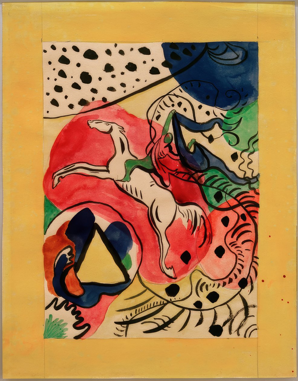 Design for the Cover of the Almanac Der Blaue Reiter by Wassily Kandinsky