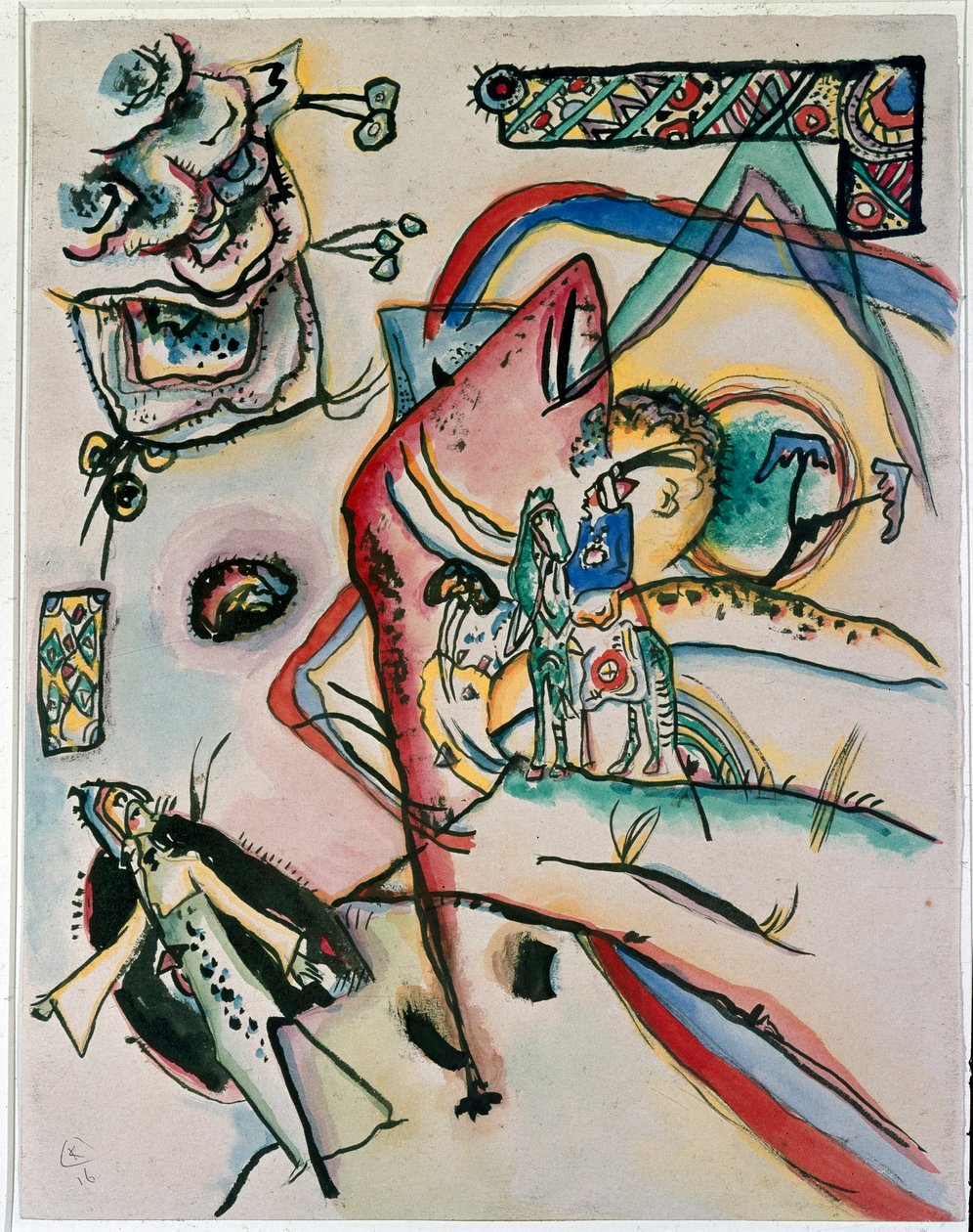 The Horseman, 1916 by Wassily Kandinsky