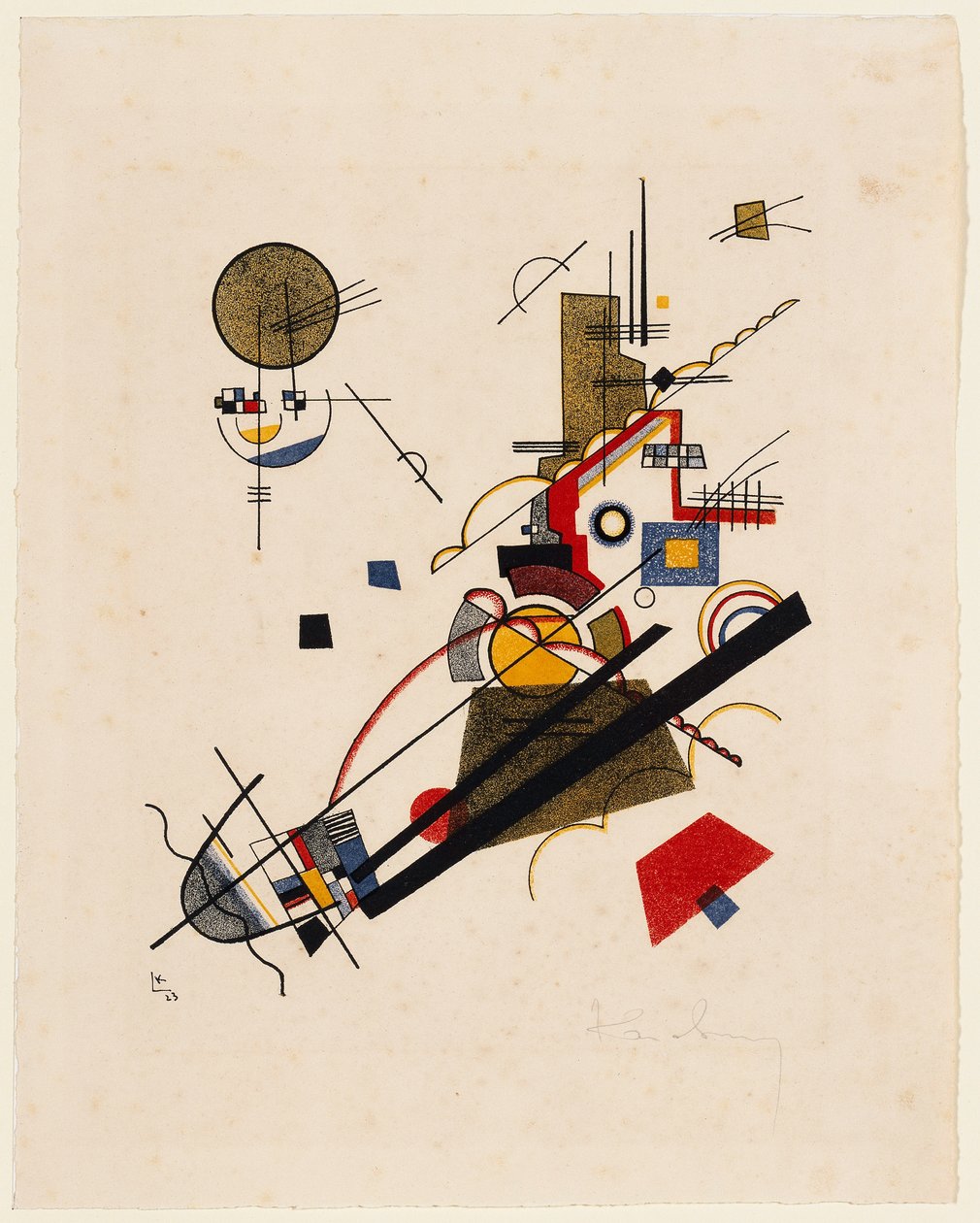 Joyful Ascent (from: Master Portfolio of the State Bauhaus, Sheet 2) by Wassily Kandinsky