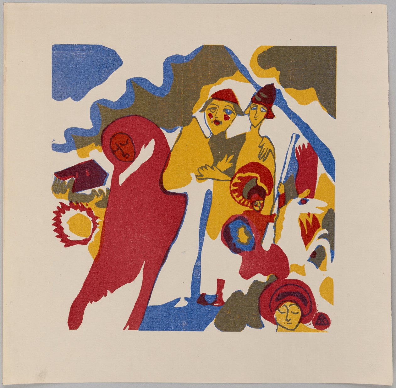Sounds S. 85 (Farmer and Student) by Wassily Kandinsky