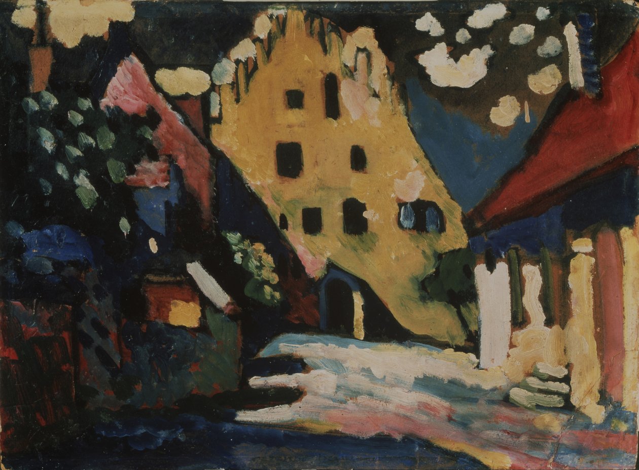 Murnau. Castle Yard by Wassily Kandinsky