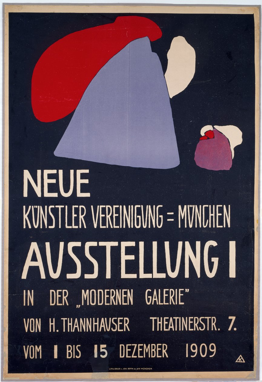 Poster for the First Exhibition of the New Artists