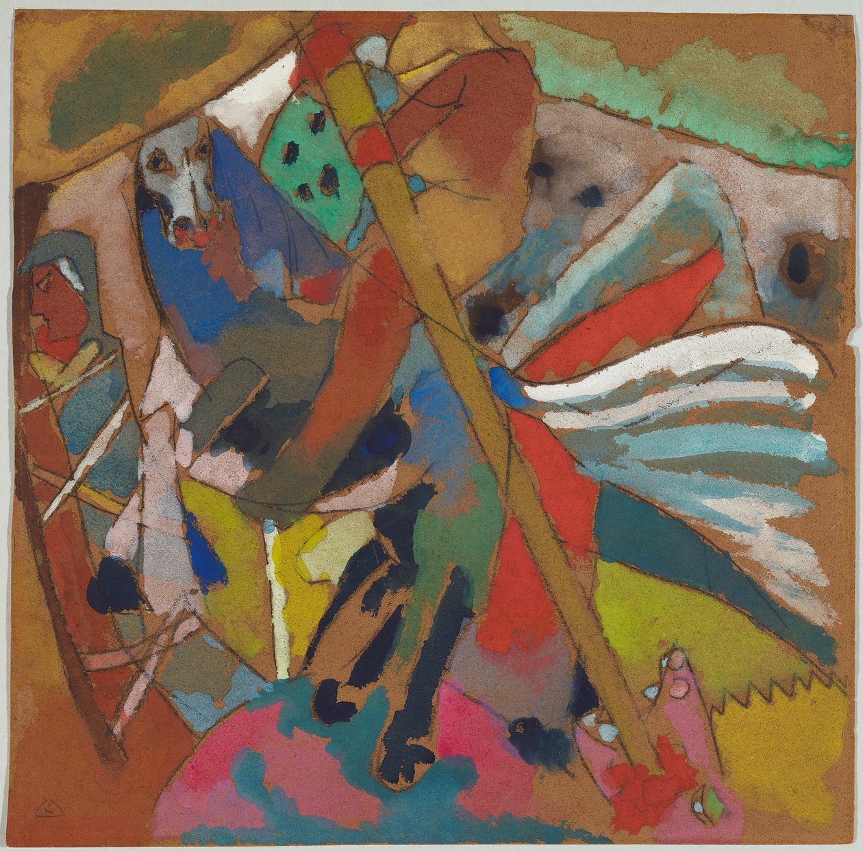 St. George II by Wassily Kandinsky