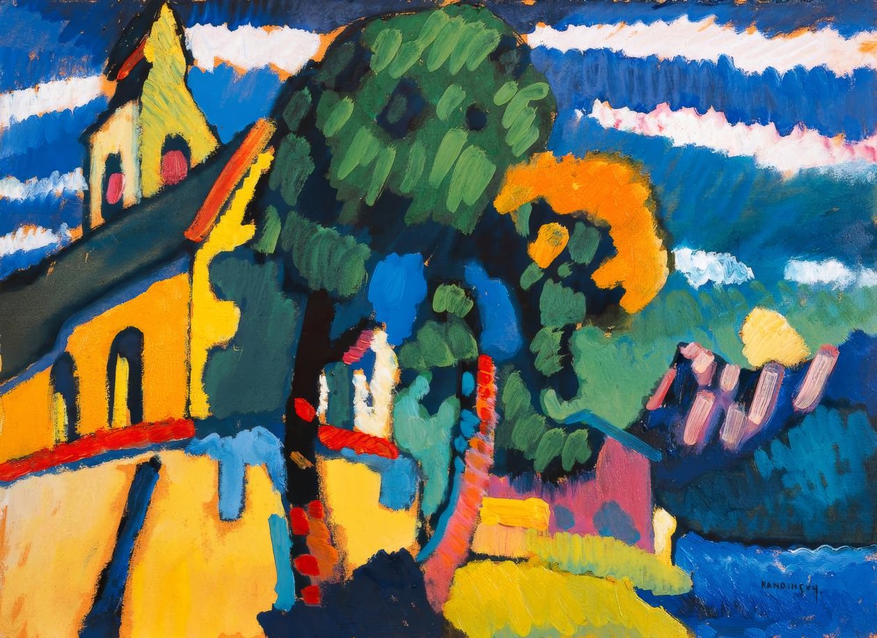 Village Church in Riegsee by Wassily Kandinsky