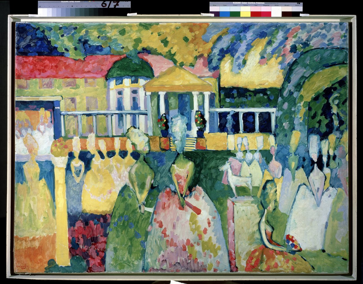 Women in Crinolines by Wassily Kandinsky