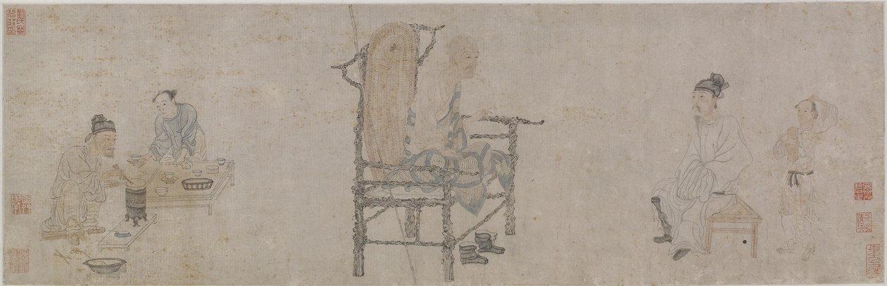 Xiao Yi Obtaining the Lanting Manuscript by Trickery by Wen Zhengming