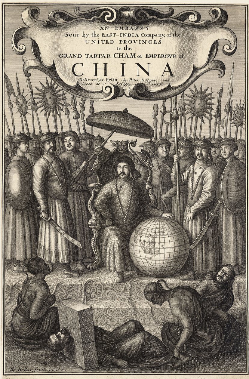 Jan Nieuhoff. An Embassy from the East-India Company to the Emperor of China. State 1 by Wenceslaus Hollar