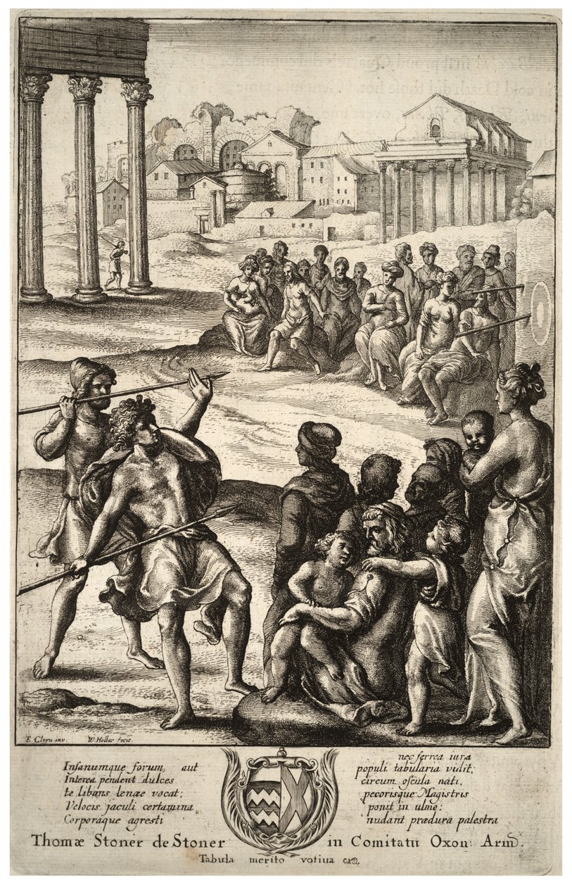 Javelin Throwing by Wenceslaus Hollar