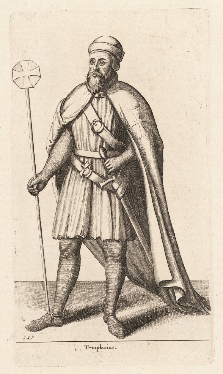Templar (State 2) by Wenceslaus Hollar