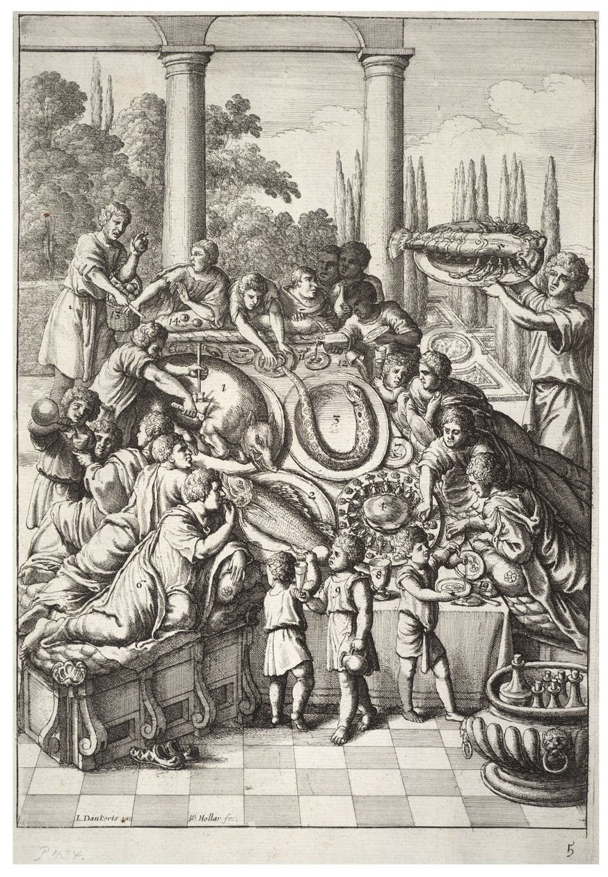 The Banquet by Wenceslaus Hollar