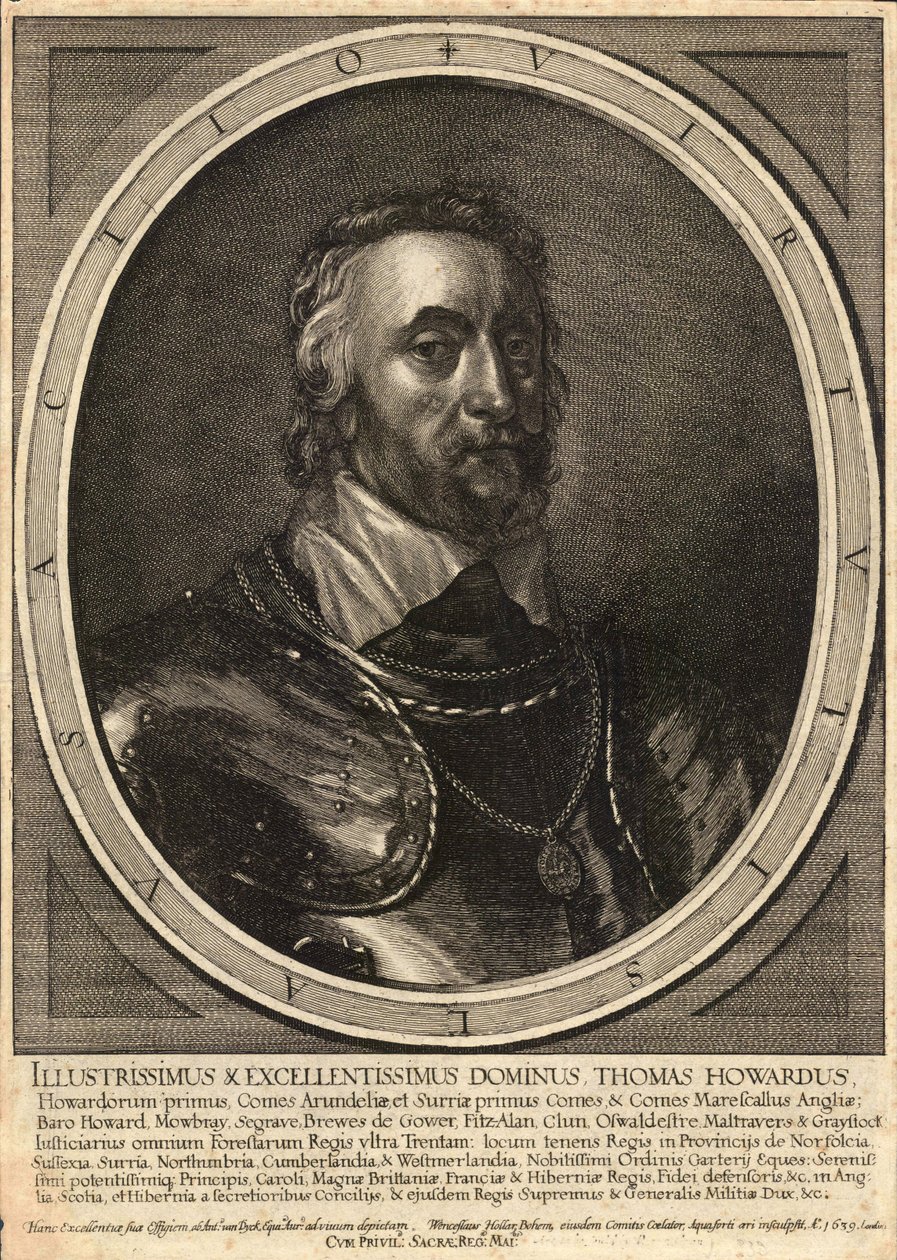 Thomas, Earl of Arundel (State 3) by Wenceslaus Hollar