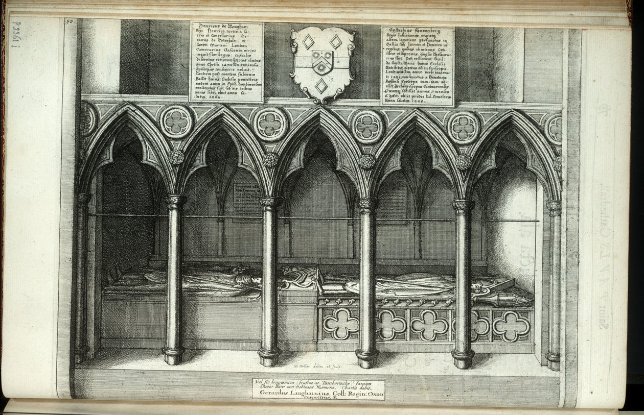 Wengham and Fauconberg (State 1) by Wenceslaus Hollar