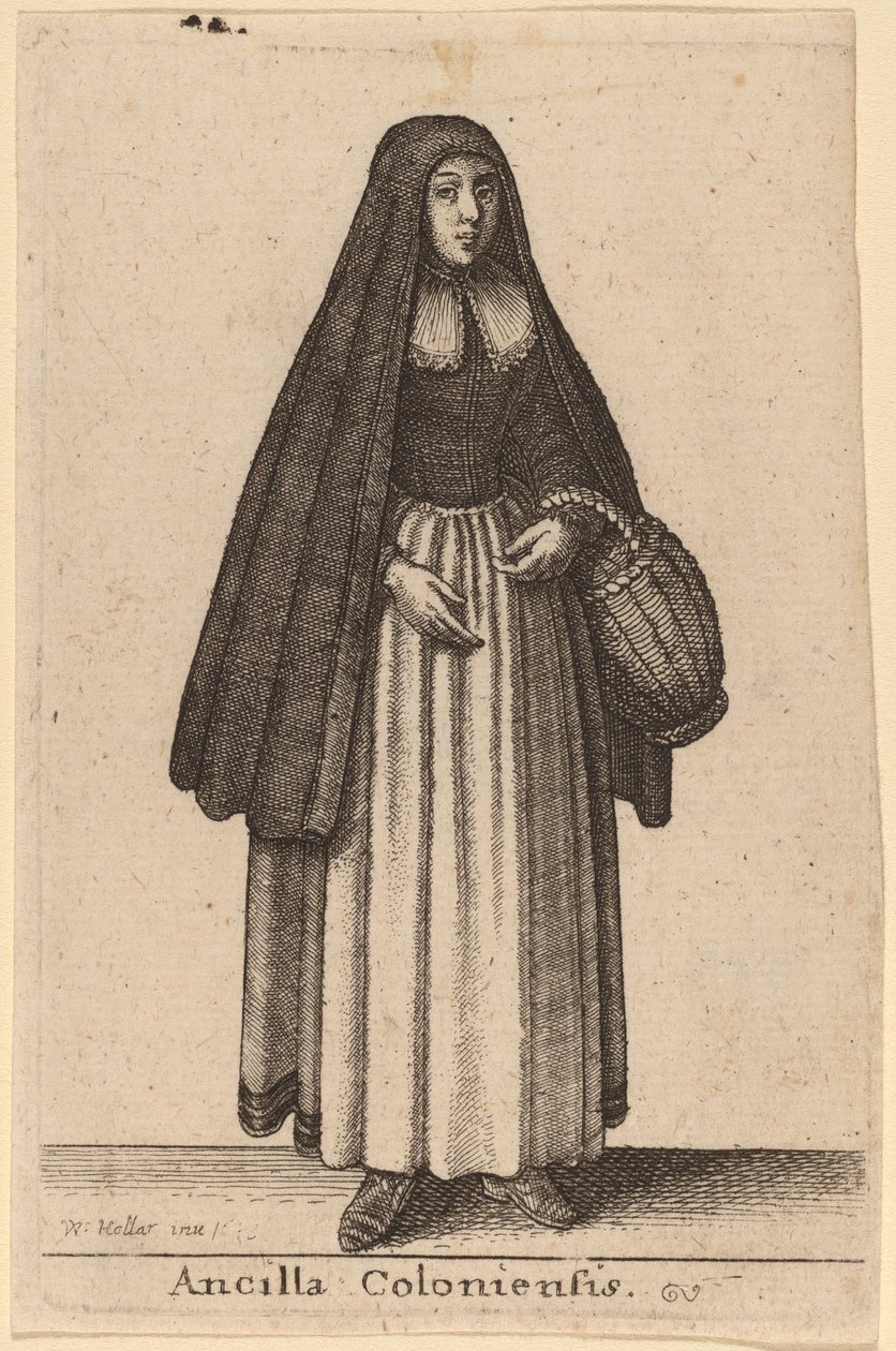 Ancilla Coloniensis by Wenceslaus Hollar
