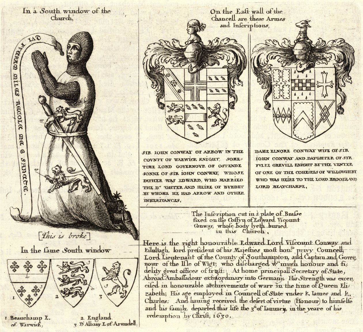 Arrow (stained glass). State 2 by Wenceslaus Hollar