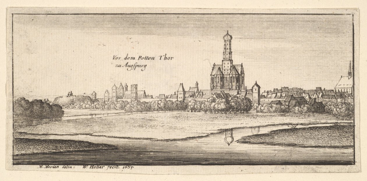 Augsburg by Wenceslaus Hollar