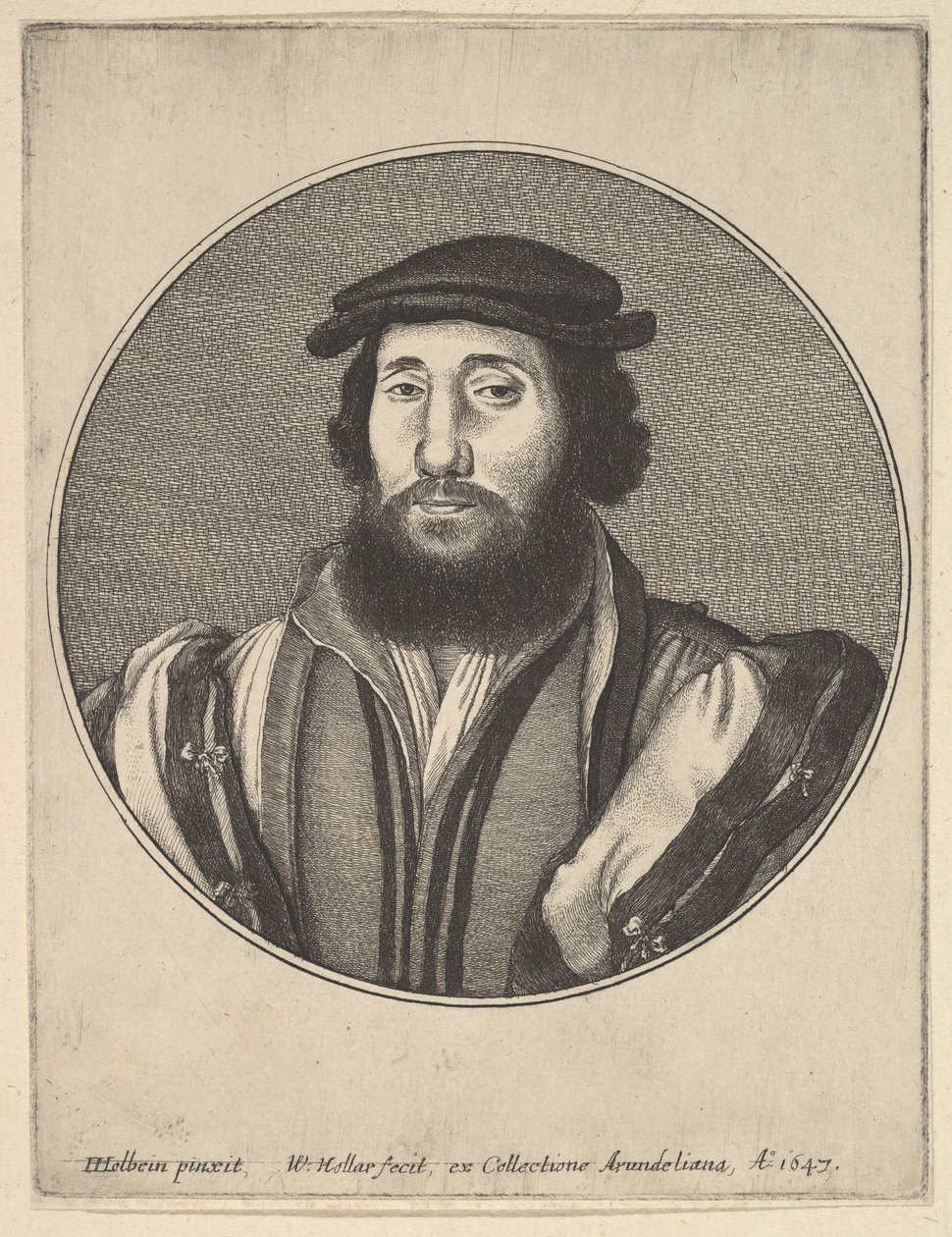 Bearded Man by Wenceslaus Hollar