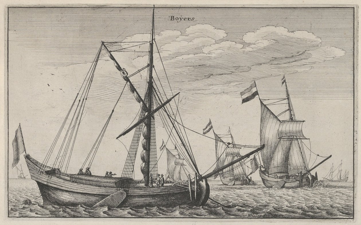 Boers, 1647 by Wenceslaus Hollar