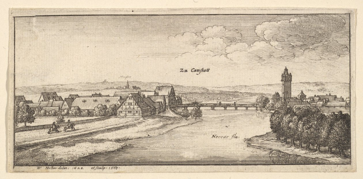 Cannstadt by Wenceslaus Hollar