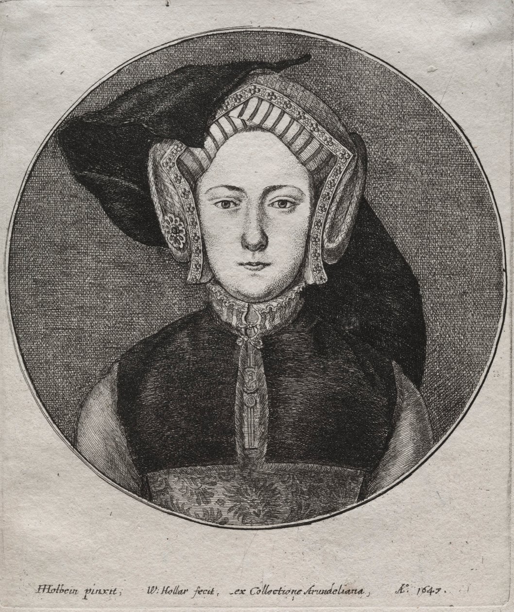 Catherine of Aragon by Wenceslaus Hollar