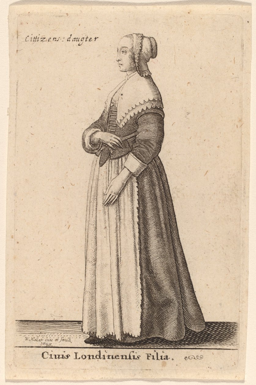Citizen of London Daughter by Wenceslaus Hollar