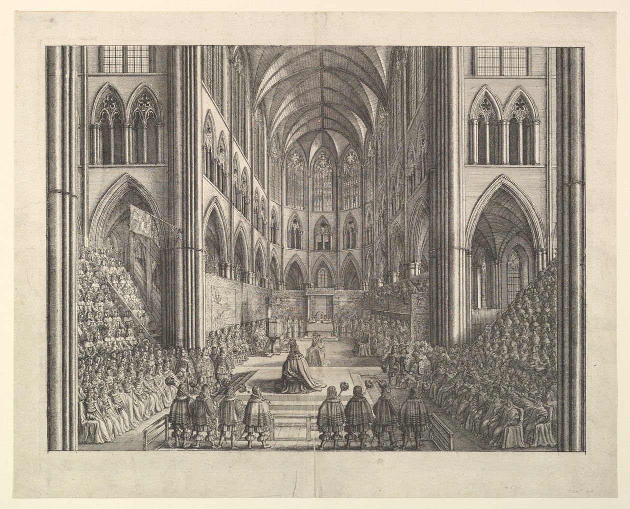 Coronation Procession of Charles II by Wenceslaus Hollar