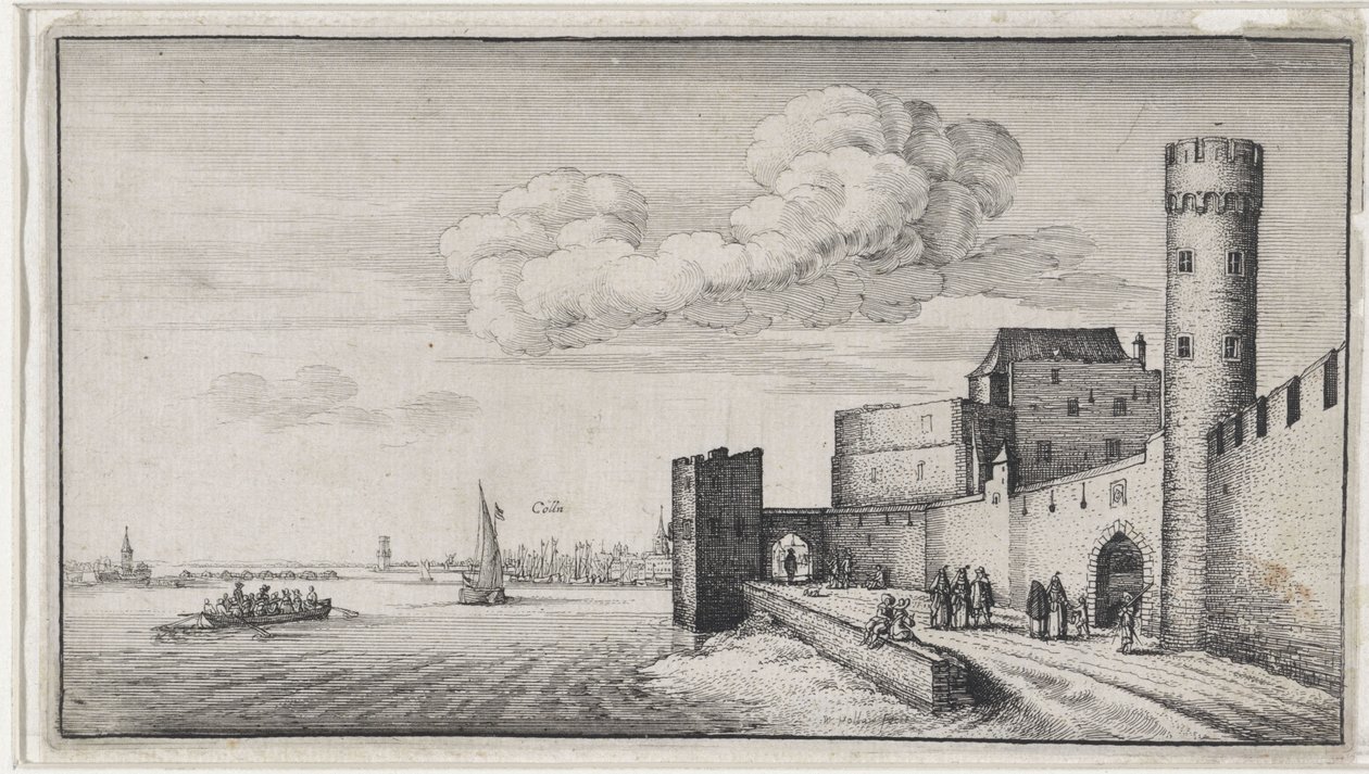 View of the City Walls of Cologne by Wenceslaus Hollar
