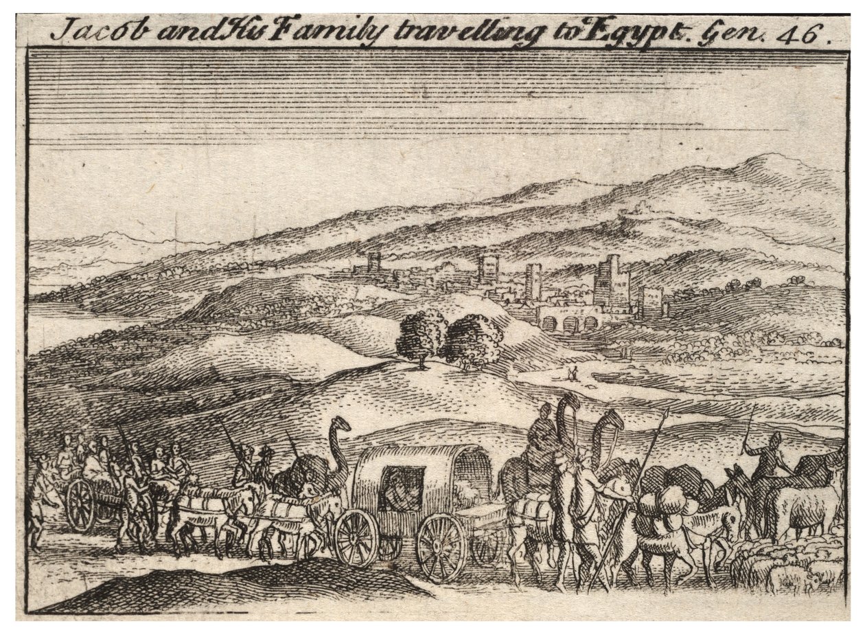 Jacob travelling to Egypt (State 3) by Wenceslaus Hollar