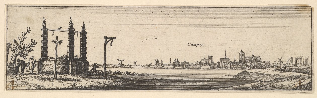 Kampen by Wenceslaus Hollar