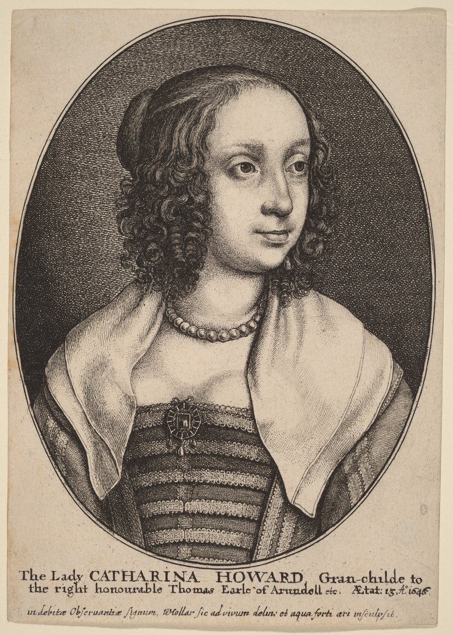 Lady Catherine Howard by Wenceslaus Hollar