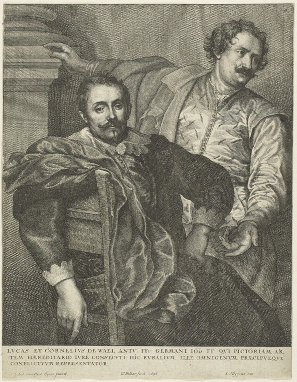 Lucas and Cornelis de Wael by Wenceslaus Hollar