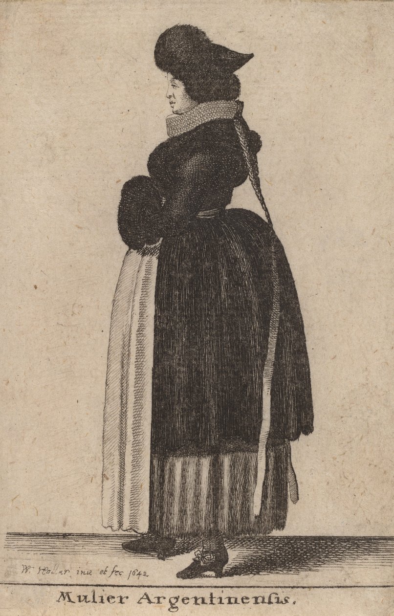 Mulier Argentinensis by Wenceslaus Hollar