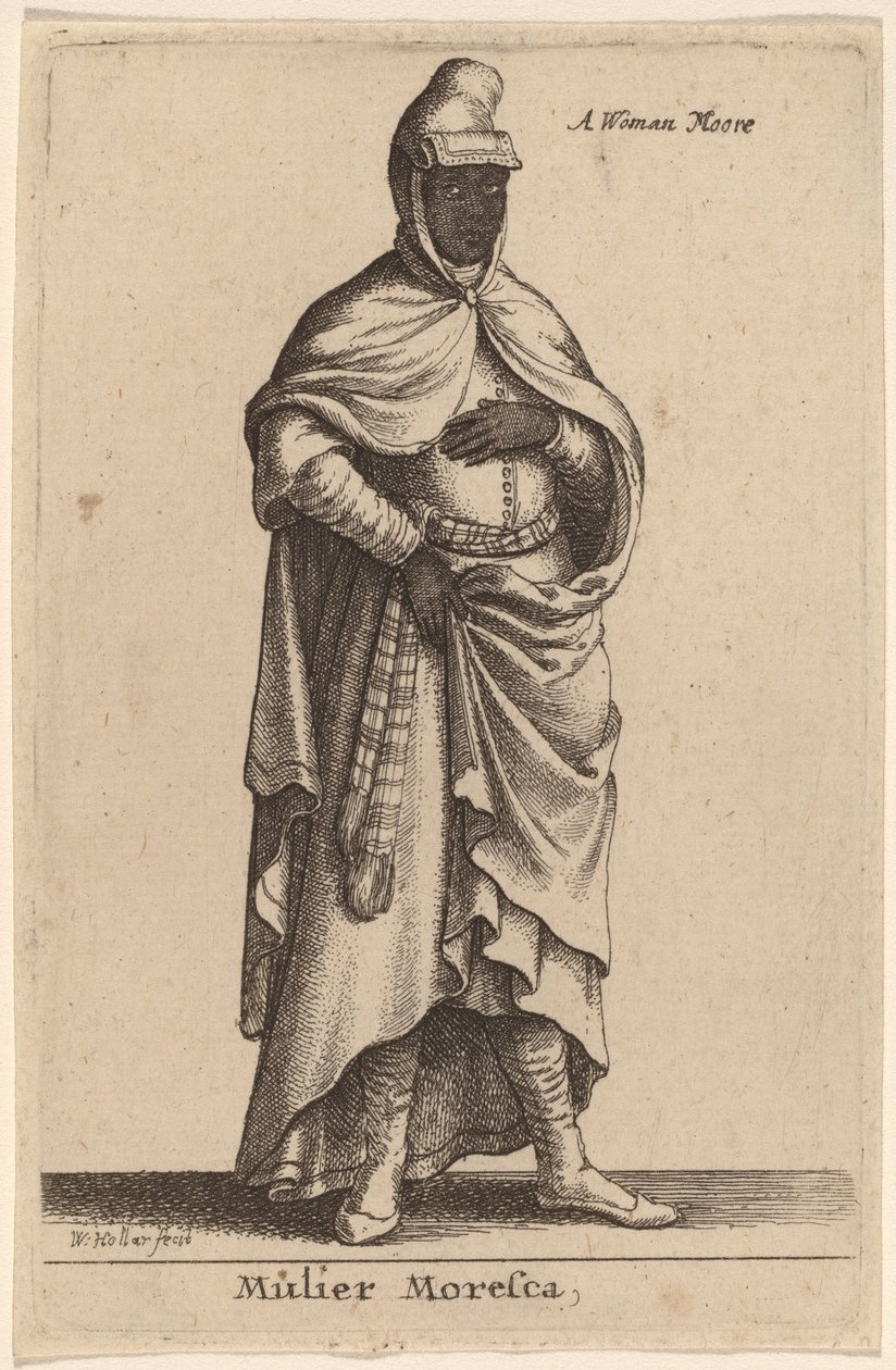 Moorish Woman by Wenceslaus Hollar