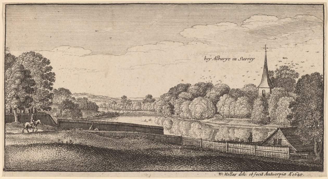 Near Albury by Wenceslaus Hollar