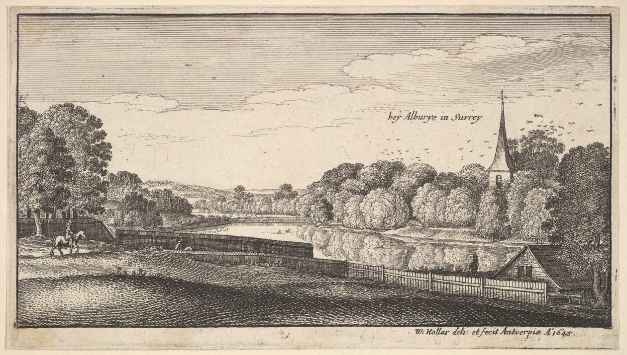 Near Albury by Wenceslaus Hollar