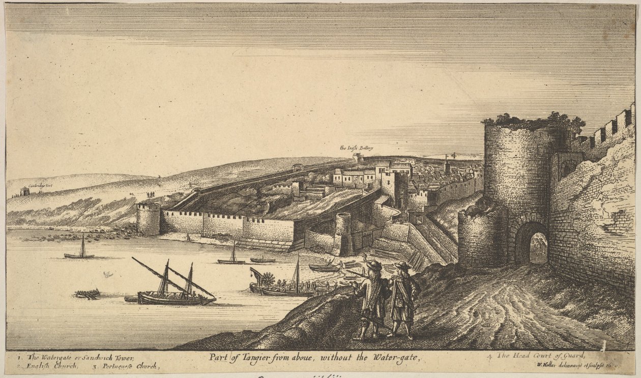 Part of Tangier from above, 1670 by Wenceslaus Hollar