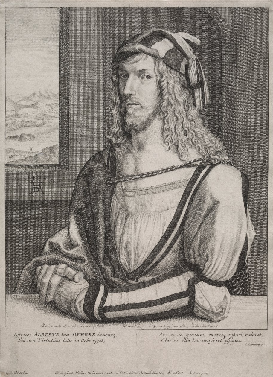 Portrait of Albrecht Dürer, at the Age of 26 by Wenceslaus Hollar