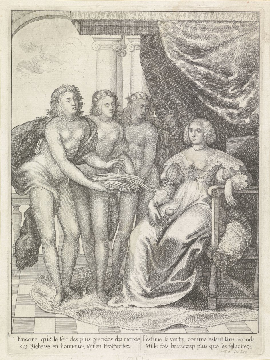 Portrait of Amalia of Solms by Wenceslaus Hollar