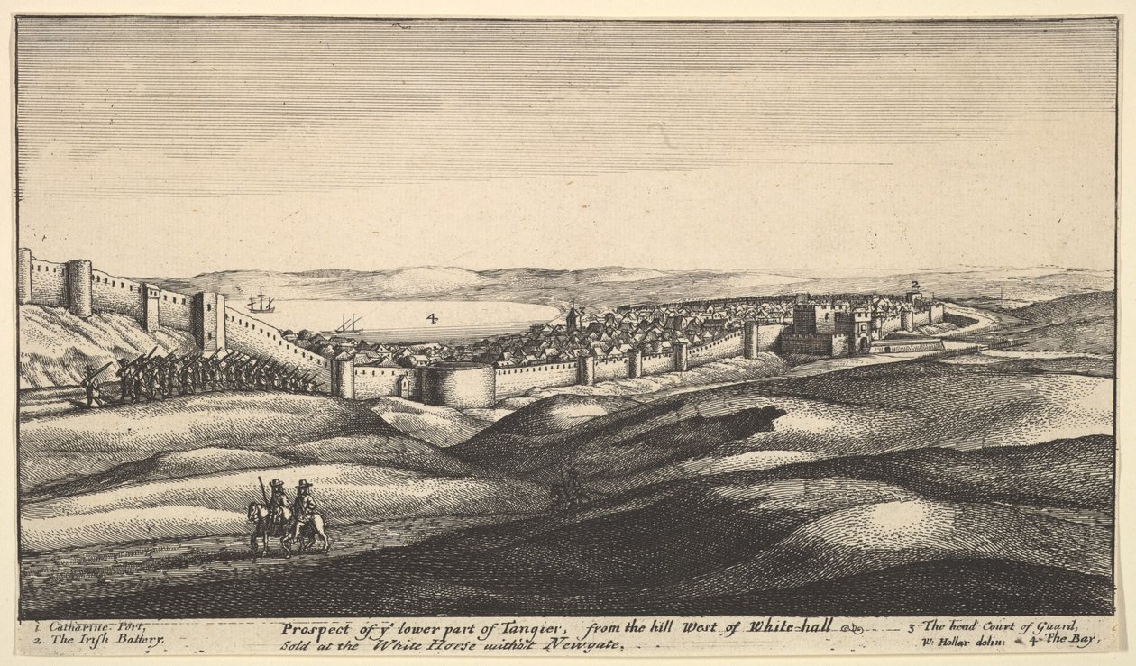 Prospect of the Lower Part of Tangier by Wenceslaus Hollar