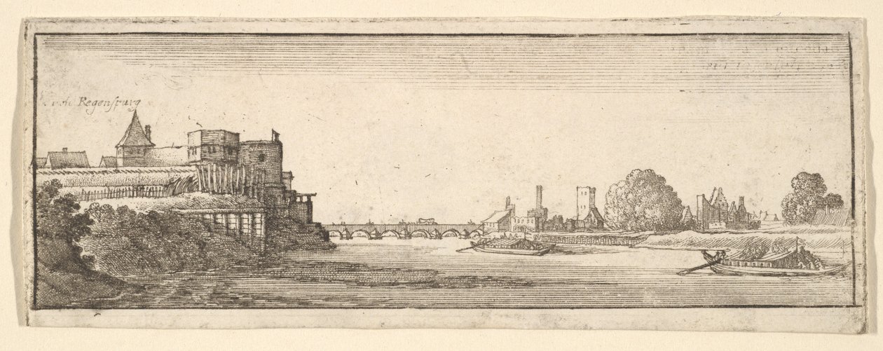 Regensburg, 1652-77 by Wenceslaus Hollar