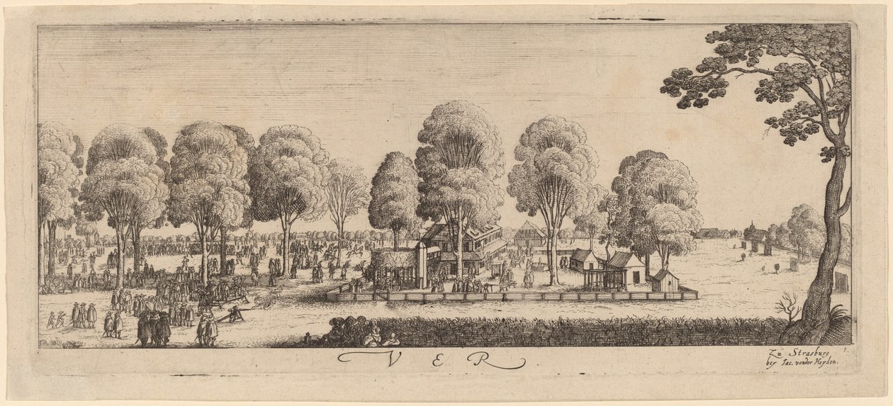 Spring: The Shooting Range by Wenceslaus Hollar