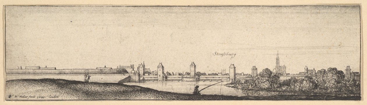 Strasbourg by Wenceslaus Hollar