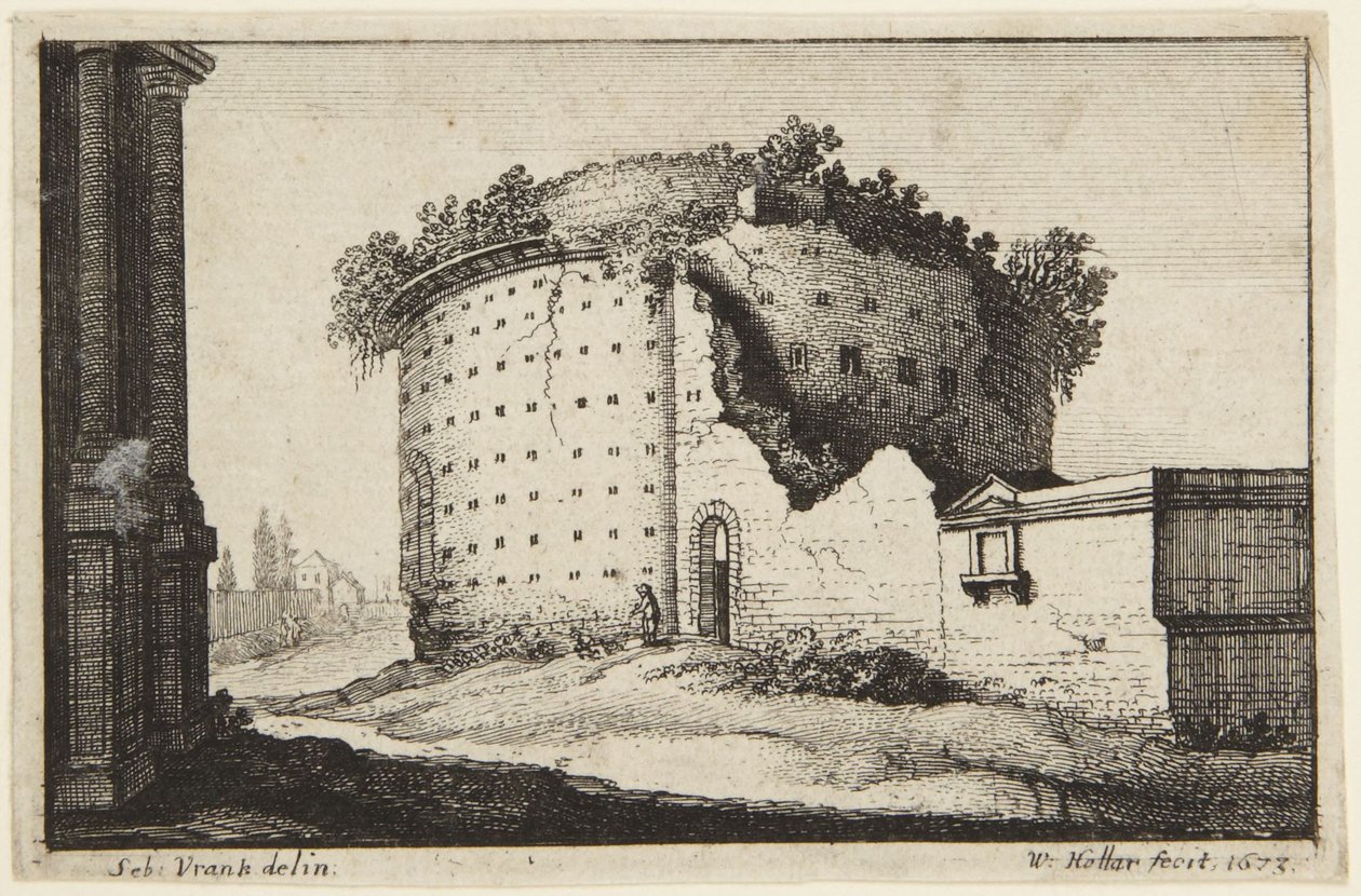 The Circular Building by Wenceslaus Hollar