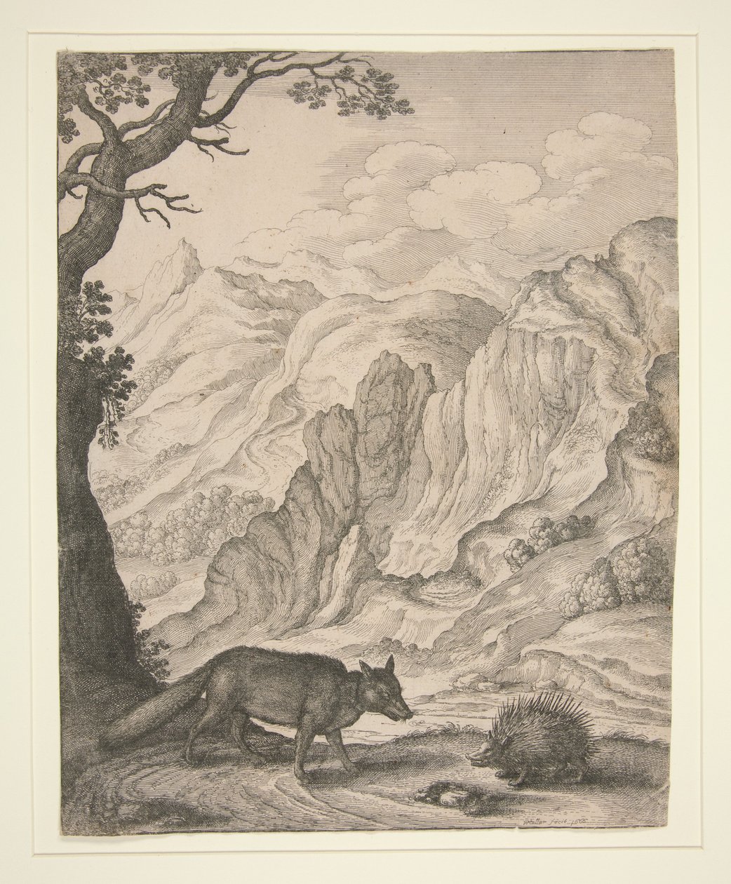 The Fox and the Porcupine, from the book Aesopic