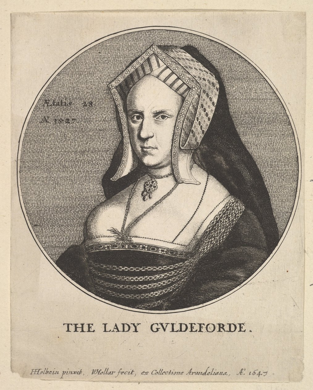 The Lady Guldeforde by Wenceslaus Hollar