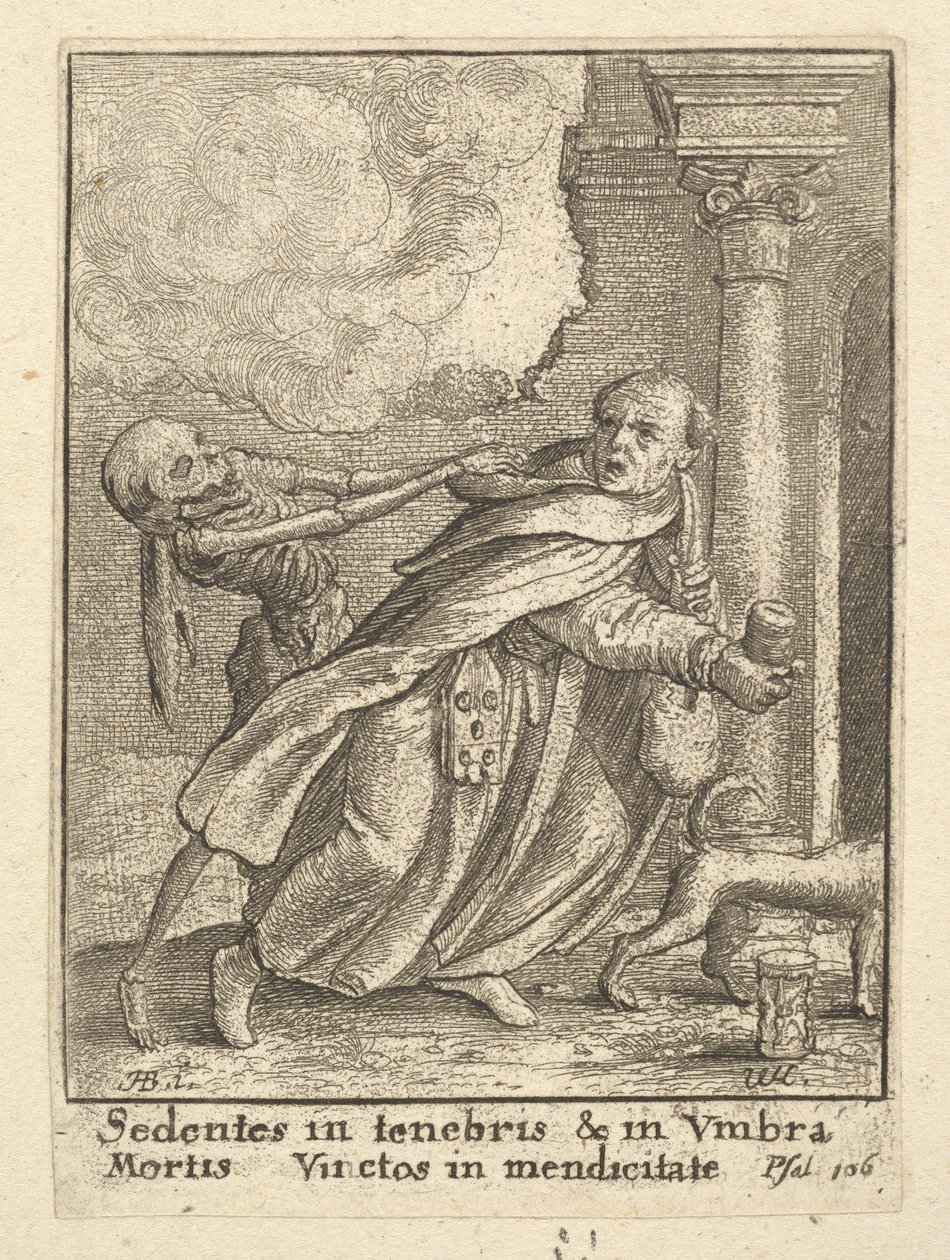 The Monk, from the Dance of Death by Wenceslaus Hollar