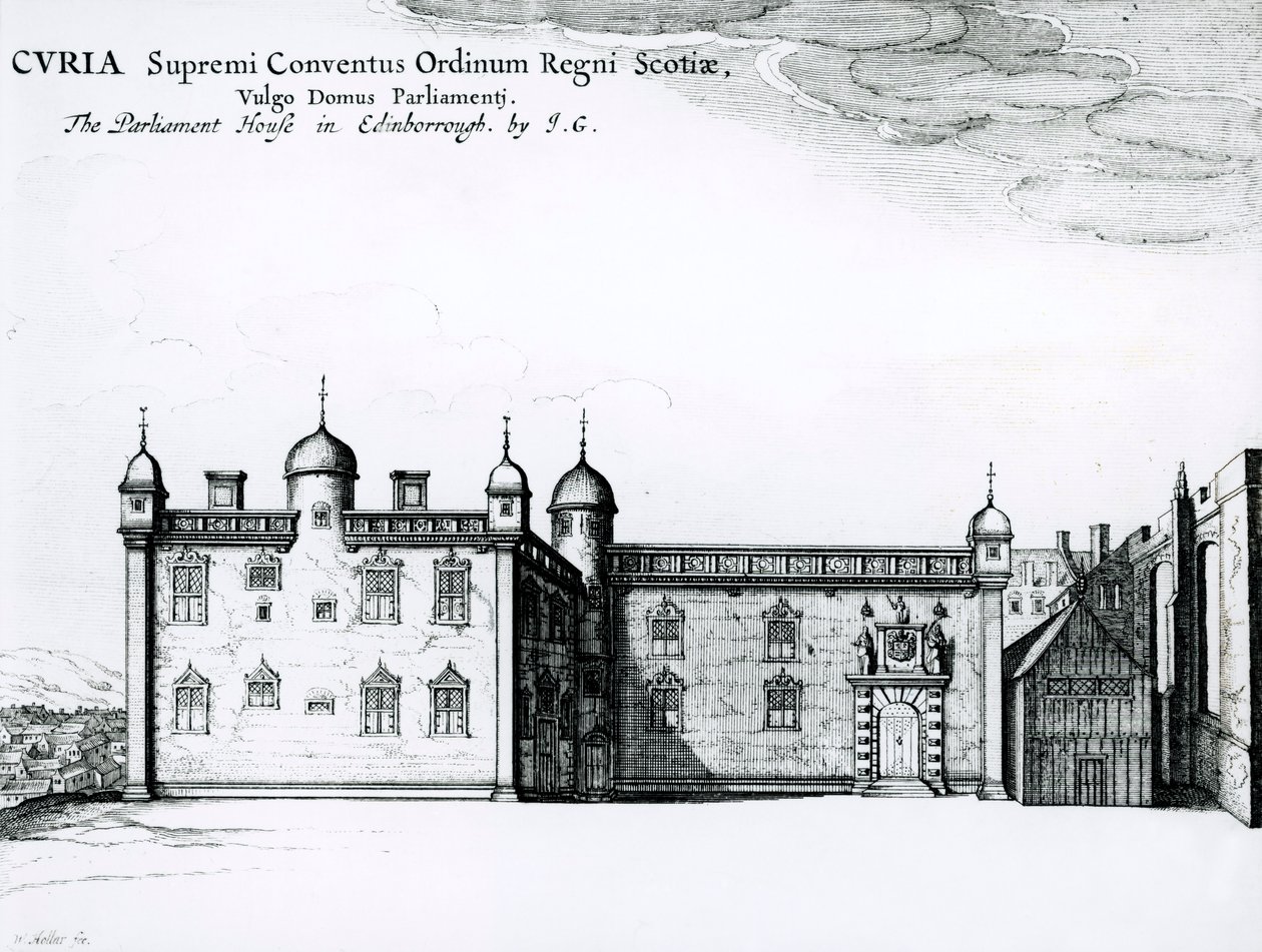 The Parliament House in Edinburgh by Wenceslaus Hollar