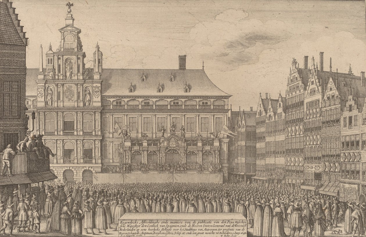 The Peace of Munster, 1641 by Wenceslaus Hollar