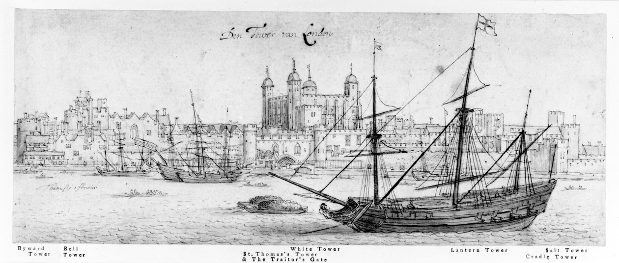 The Tower of London, c.1637-41 by Wenceslaus Hollar