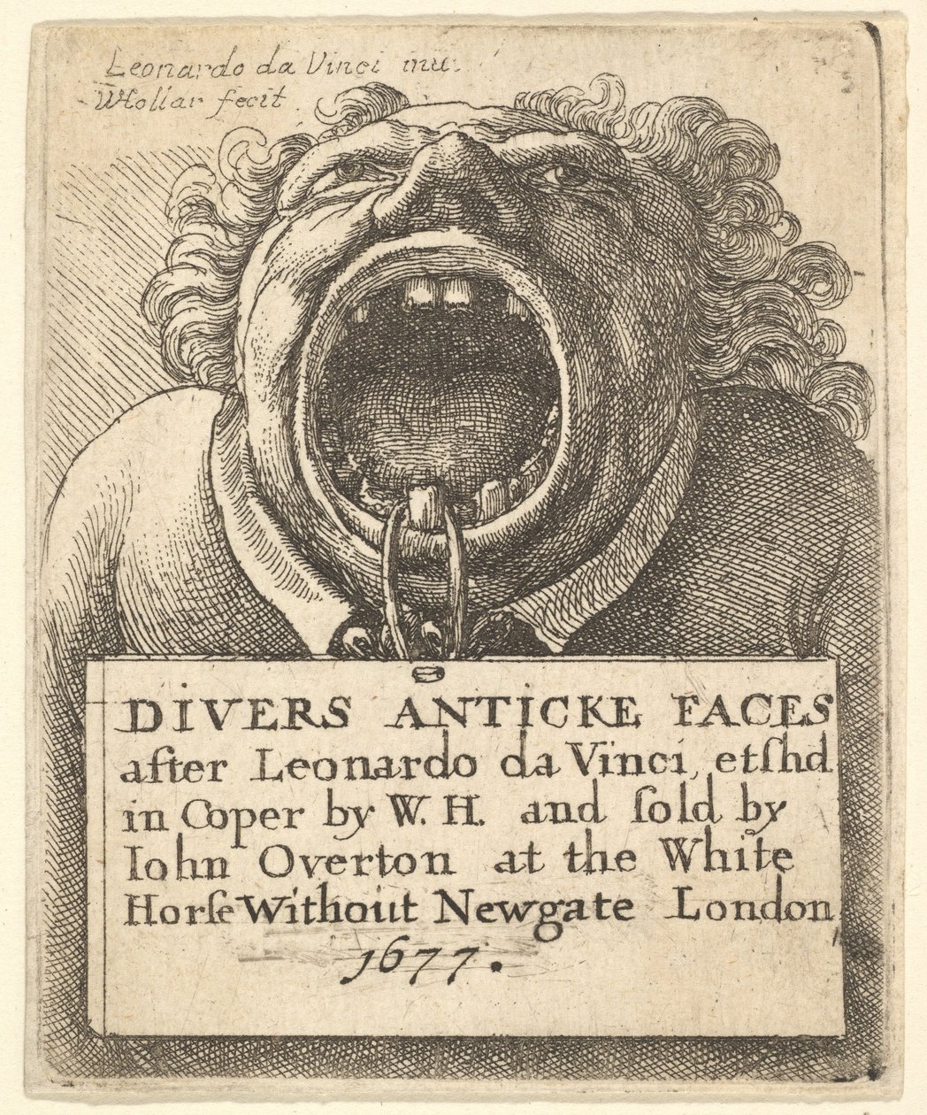 Title Page, Divers Anticke Faces by Wenceslaus Hollar