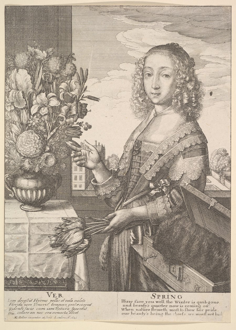 Spring (Three-Quarter-Length Seasons) by Wenceslaus Hollar